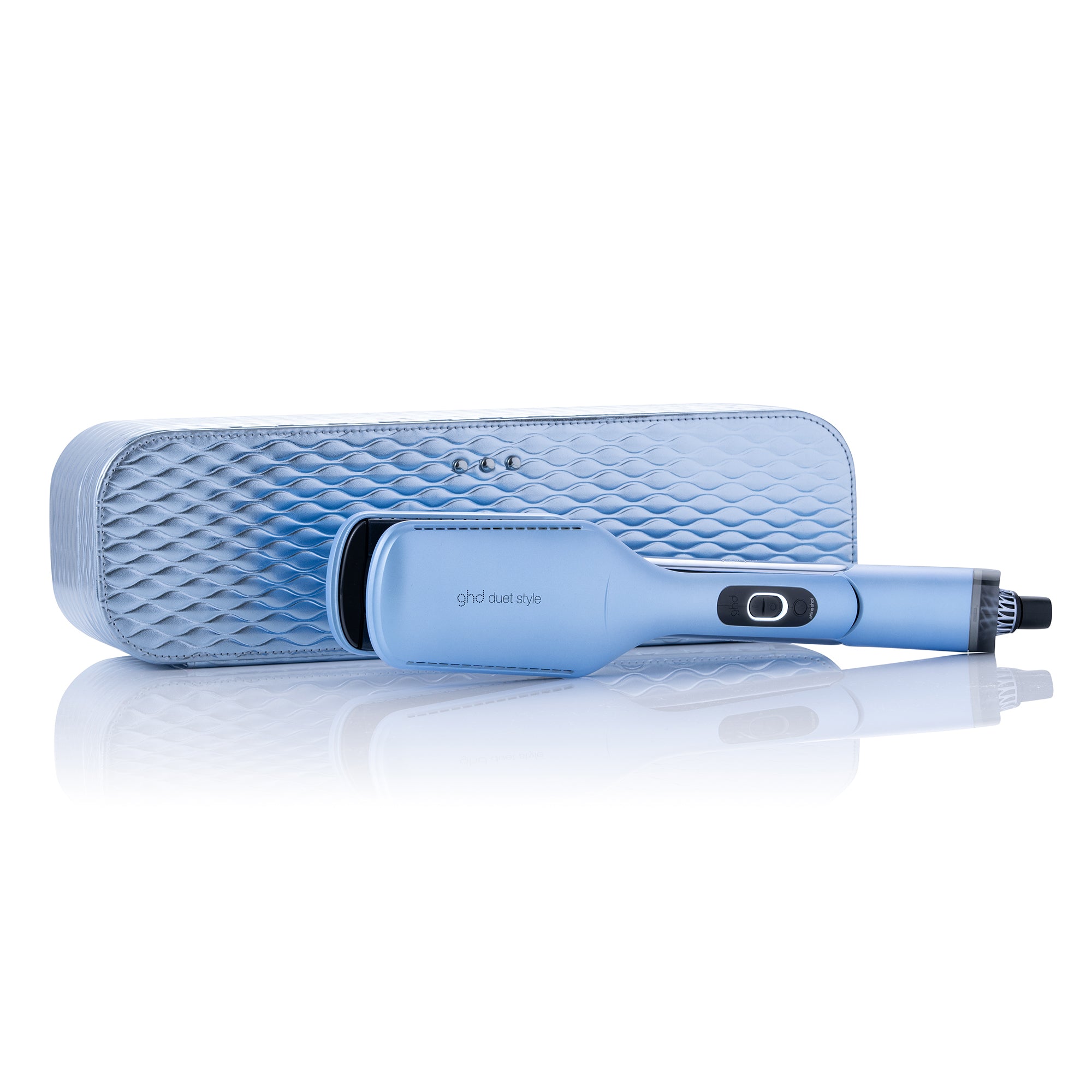 NEW GHD DUET 2-IN-1 HOT AIR STYLER IN ICY BLUE