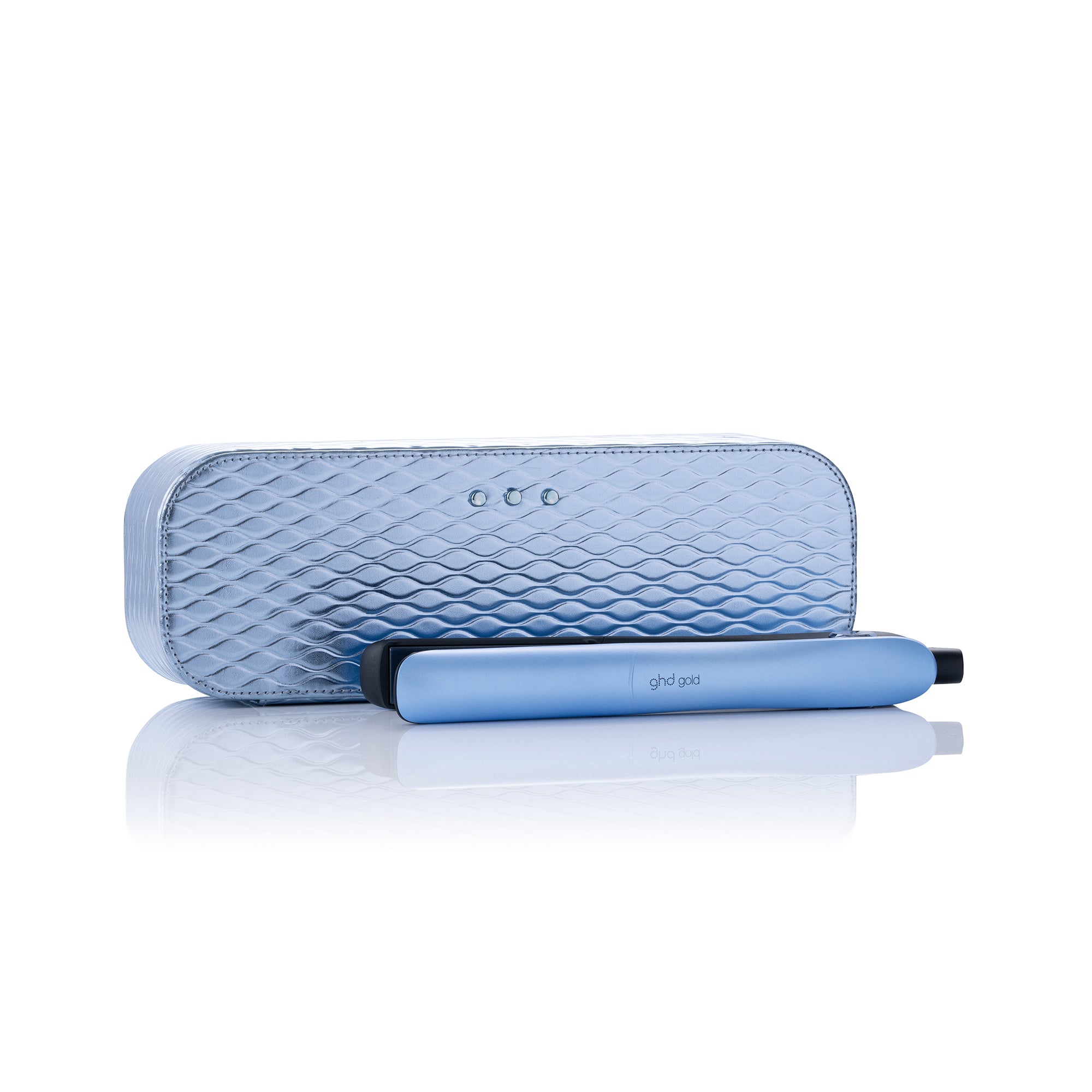 NEW GHD GOLD HAIR STRAIGHTENER IN ICY BLUE